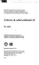 Tapa de Noise (Environmental Health Criteria)