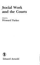 Tapa de Social work and the courts