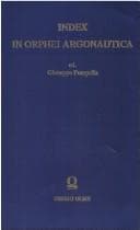 Tapa de Index in Orphei Argonautica