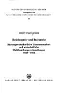 Tapa de Reichswehr und Industrie