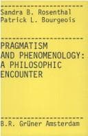 Tapa de Pragmatism and phenomenology