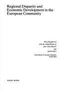 Tapa de Regional disparity and economic development in the European community