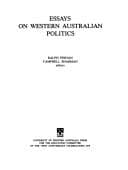 Tapa de Essays on Western Australian politics
