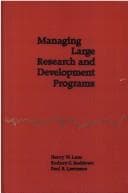 Tapa de Managing large research and development programs
