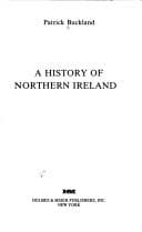 Tapa de A history of Northern Ireland