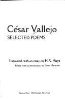 Tapa de Selected poems