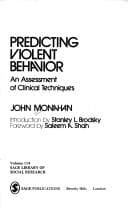 Tapa de Predicting violent behavior