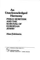 Tapa de An unacknowledged harmony