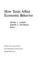 Tapa de How taxes affect economic behavior