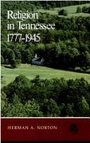 Tapa de Religion in Tennessee, 1777-1945