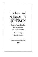 Tapa de The letters of Nunnally Johnson