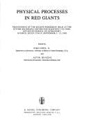 Tapa de Physical processes in red giants