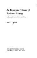 Tapa de An economic theory of business strategy
