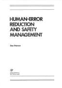 Tapa de Human-error reduction and safety management