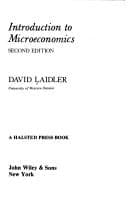Tapa de Introduction to microeconomics