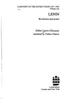 Tapa de Lenin, revolution and power