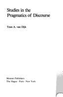 Tapa de Studies in the pragmatics of discourse