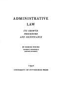Tapa de Administrative law