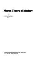 Tapa de Marx's theory of ideology