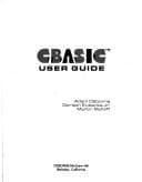 Tapa de CBASIC user guide