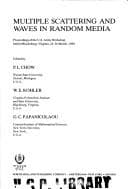 Tapa de Multiple scattering and waves in random media