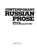 Tapa de Contemporary Russian prose