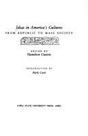 Tapa de Ideas in America's cultures from Republic to mass society