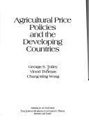 Tapa de Agricultural price policies and the developing countries