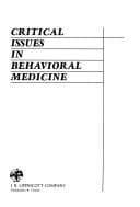 Tapa de Critical issues in behavioral medicine