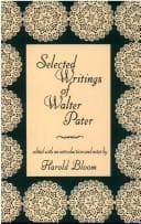 Tapa de Selected writings of Walter Pater