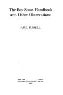 Tapa de The boy scout handbook and other observations