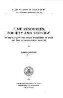 Tapa de Time resources, society, and ecology