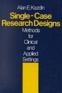 Tapa de Single-case research designs