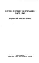 Tapa de British foreign secretaries since 1945