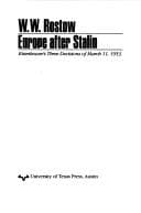 Tapa de Europe after Stalin
