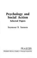 Tapa de Psychology and social action