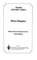 Tapa de Henry Kingsley