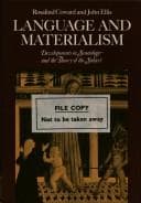 Tapa de Language and materialism