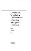 Tapa de Integration of technical and vocational education into special education