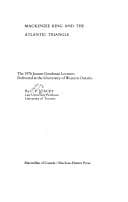 Tapa de Mackenzie King and the Atlantic triangle