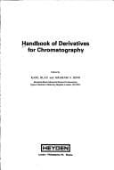 Tapa de Handbook of derivatives for chromatography