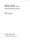 Tapa de Milton and the English revolution