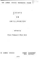Tapa de Essays on Grillparzer
