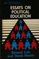 Tapa de Essays on political education