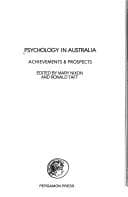 Tapa de Psychology in Australia