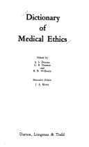 Tapa de Dictionary of medical ethics
