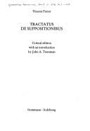Tapa de Tractatus de suppositionibus
