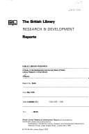 Tapa de Public library research
