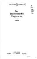 Tapa de Der philosophische Empirismus