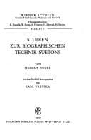 Tapa de Studien zur biographischen Technik Suetons